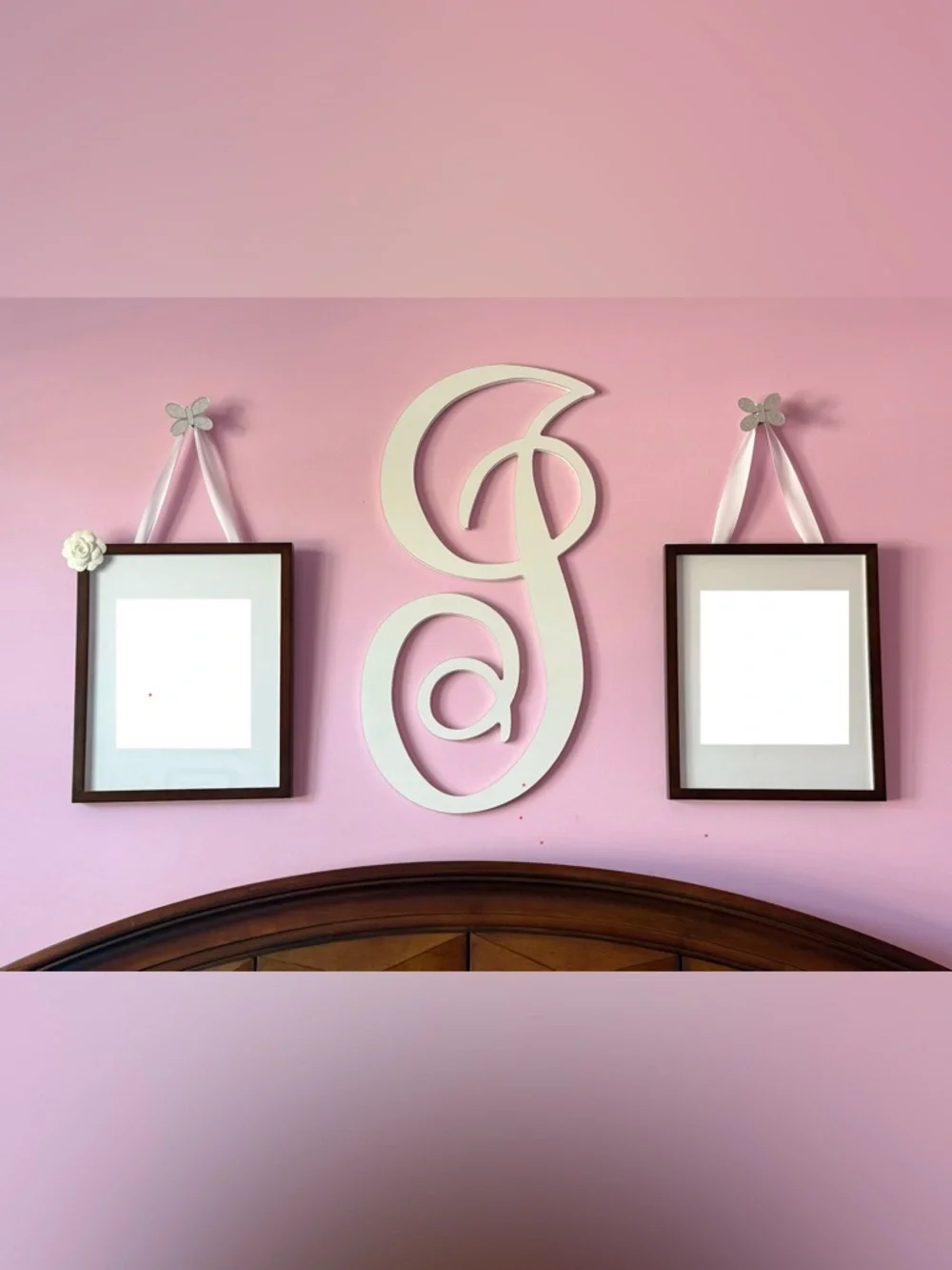 POTTERY BARN KIDS Set Of 2 -Butterfly Wall Frame Hanger Mirror And Chrome
